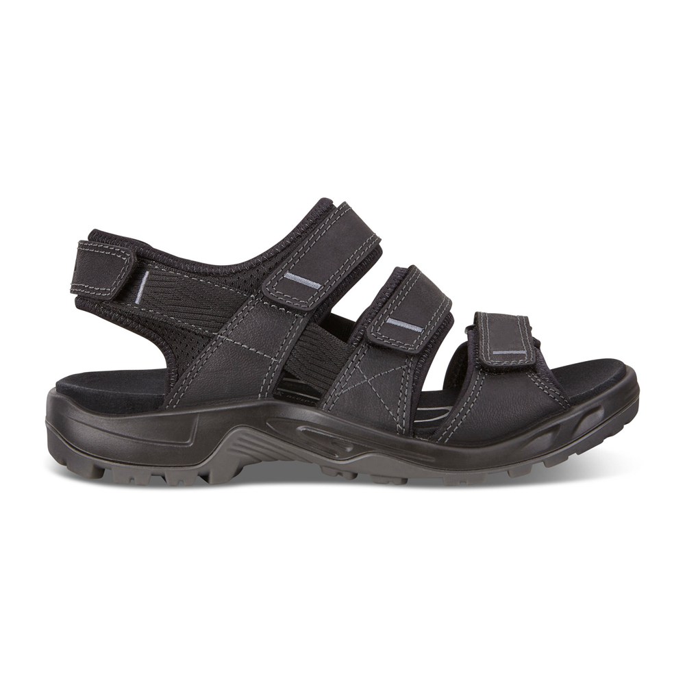 ECCO Mens Sandals Black - Offroad Flat - ALQ-316720